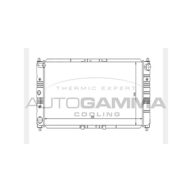 Radiateur, refroidissement du moteur AUTOGAMMA 104321