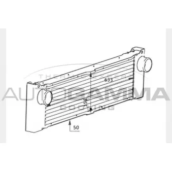 Intercooler, échangeur AUTOGAMMA 104322
