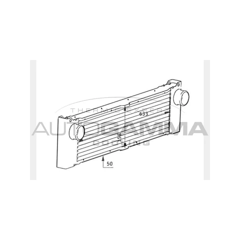 Intercooler, échangeur AUTOGAMMA 104322