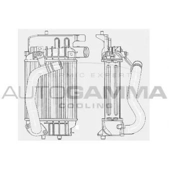 Intercooler, échangeur AUTOGAMMA 104327