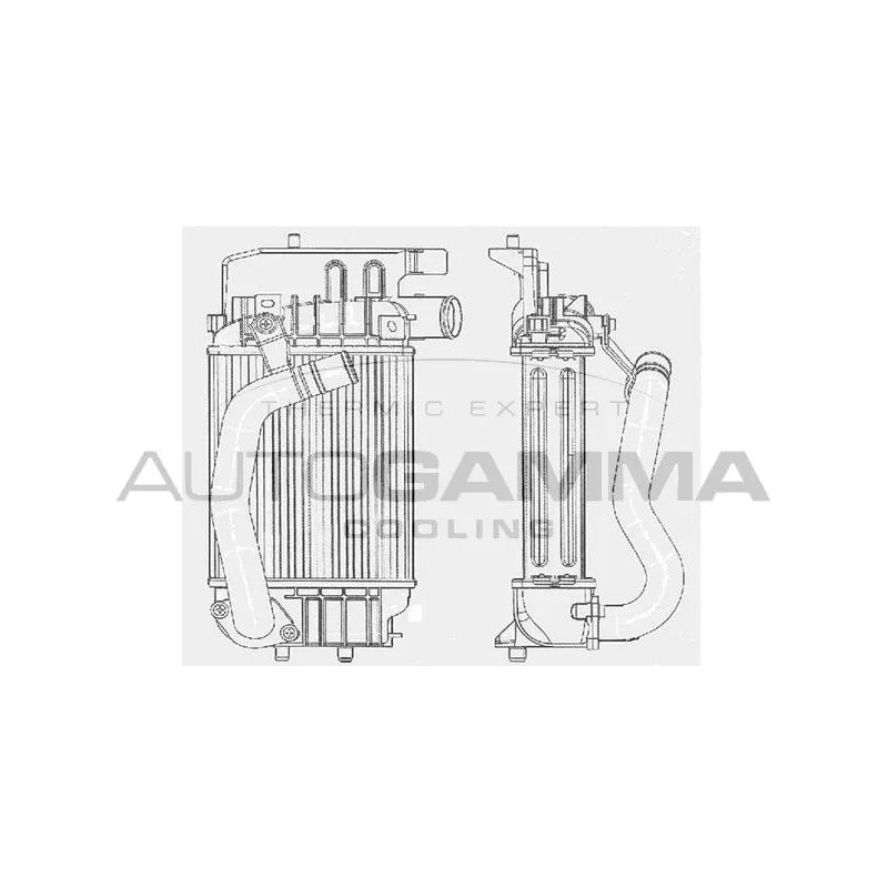 Intercooler, échangeur AUTOGAMMA 104327
