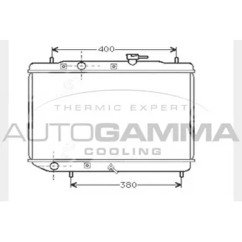 Radiateur, refroidissement du moteur AUTOGAMMA 104372