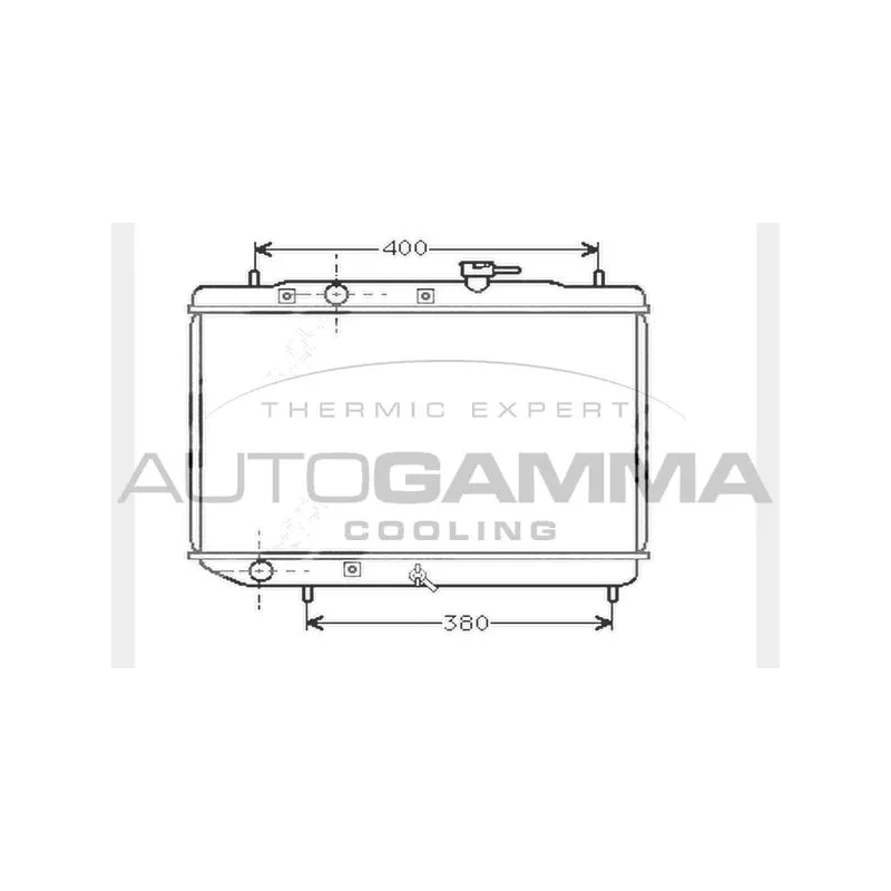 Radiateur, refroidissement du moteur AUTOGAMMA 104372