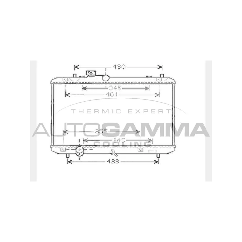 Radiateur, refroidissement du moteur AUTOGAMMA 104377