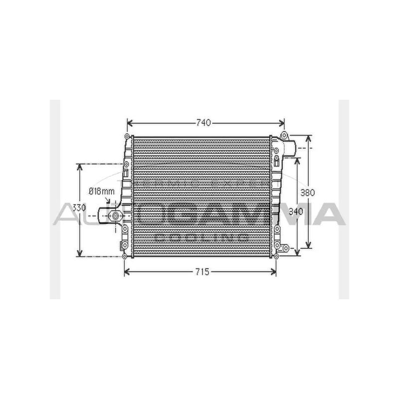 Intercooler, échangeur AUTOGAMMA 104404