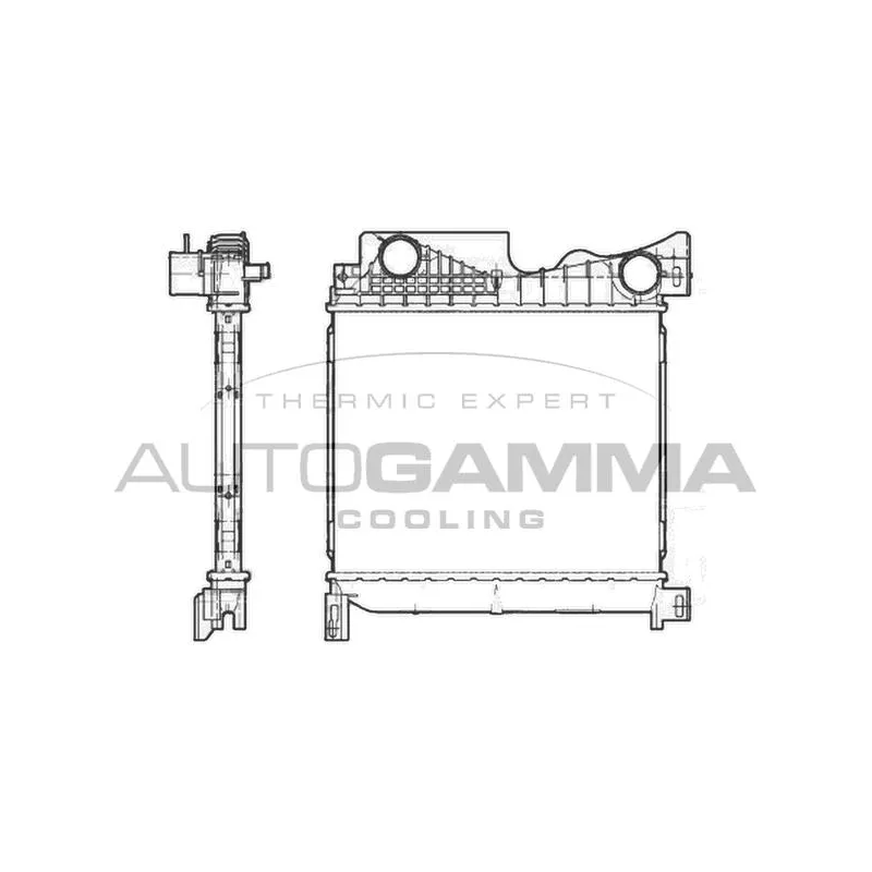 Intercooler, échangeur AUTOGAMMA 104406