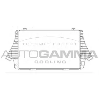 Intercooler, échangeur AUTOGAMMA 104408