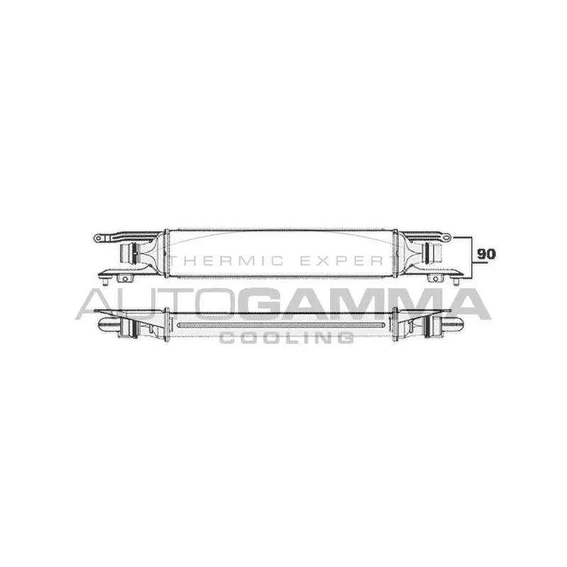 Intercooler, échangeur AUTOGAMMA 104410