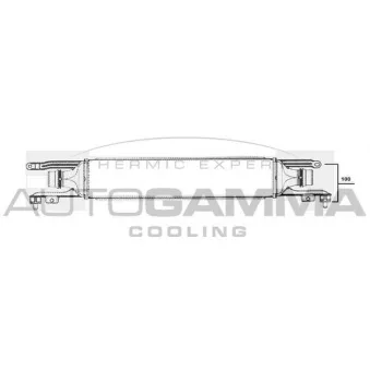 Intercooler, échangeur AUTOGAMMA 104411
