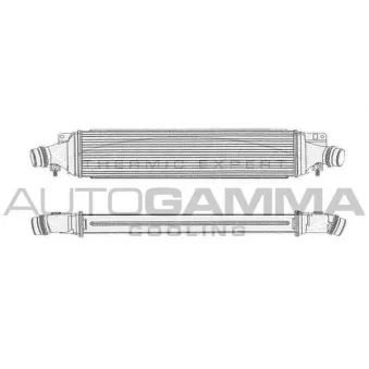 Intercooler, échangeur AUTOGAMMA 104412