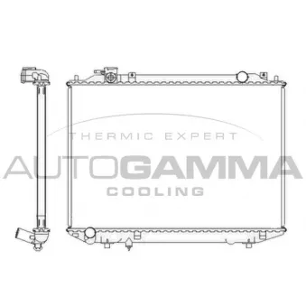 Radiateur, refroidissement du moteur AUTOGAMMA 104415