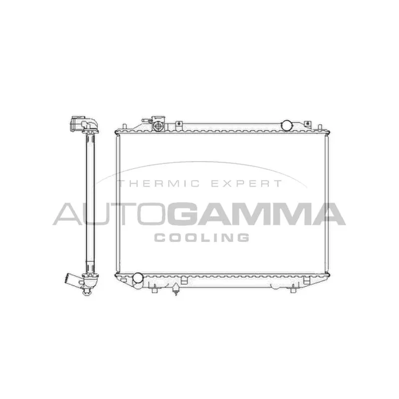 Radiateur, refroidissement du moteur AUTOGAMMA 104415