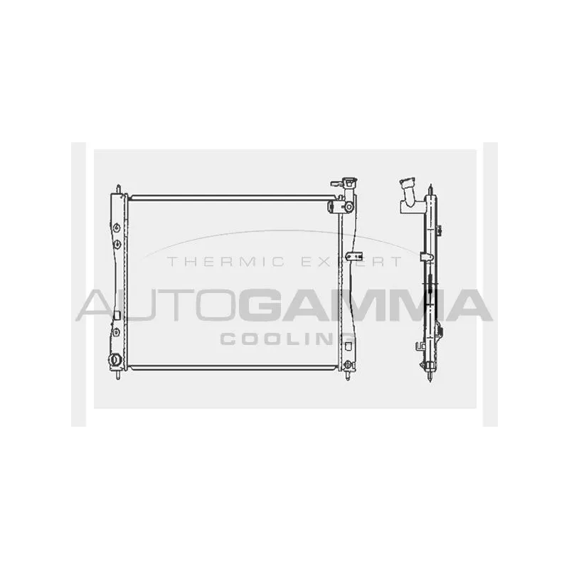 Radiateur, refroidissement du moteur AUTOGAMMA 104418
