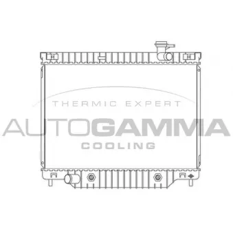 Radiateur, refroidissement du moteur AUTOGAMMA 104422