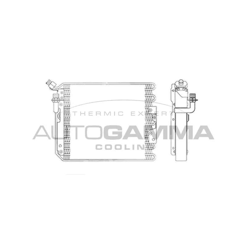 Condenseur, climatisation AUTOGAMMA 104423