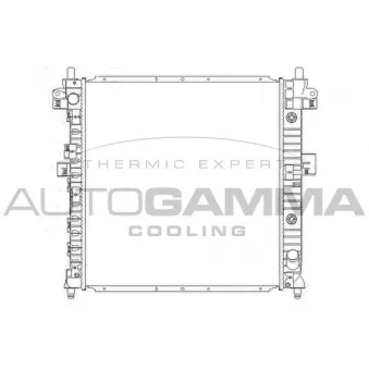 Radiateur, refroidissement du moteur AUTOGAMMA 104424