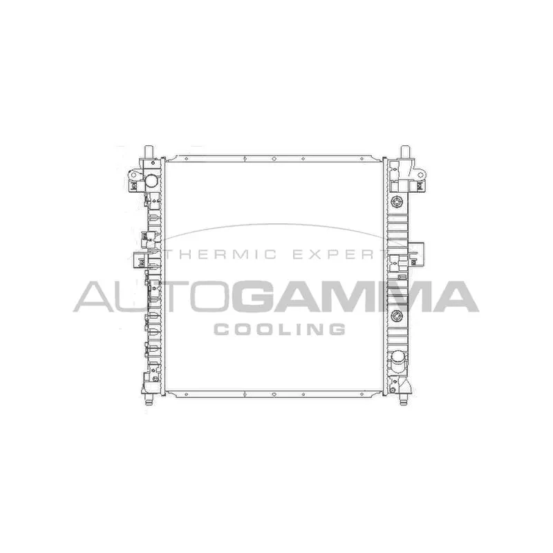 Radiateur, refroidissement du moteur AUTOGAMMA 104424