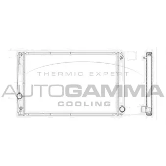 Radiateur, refroidissement du moteur AUTOGAMMA 104428