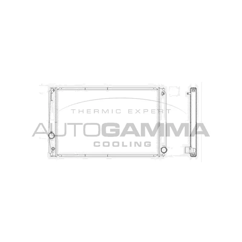 Radiateur, refroidissement du moteur AUTOGAMMA 104428