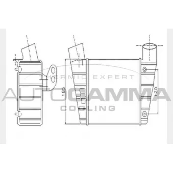 Intercooler, échangeur AUTOGAMMA 104431