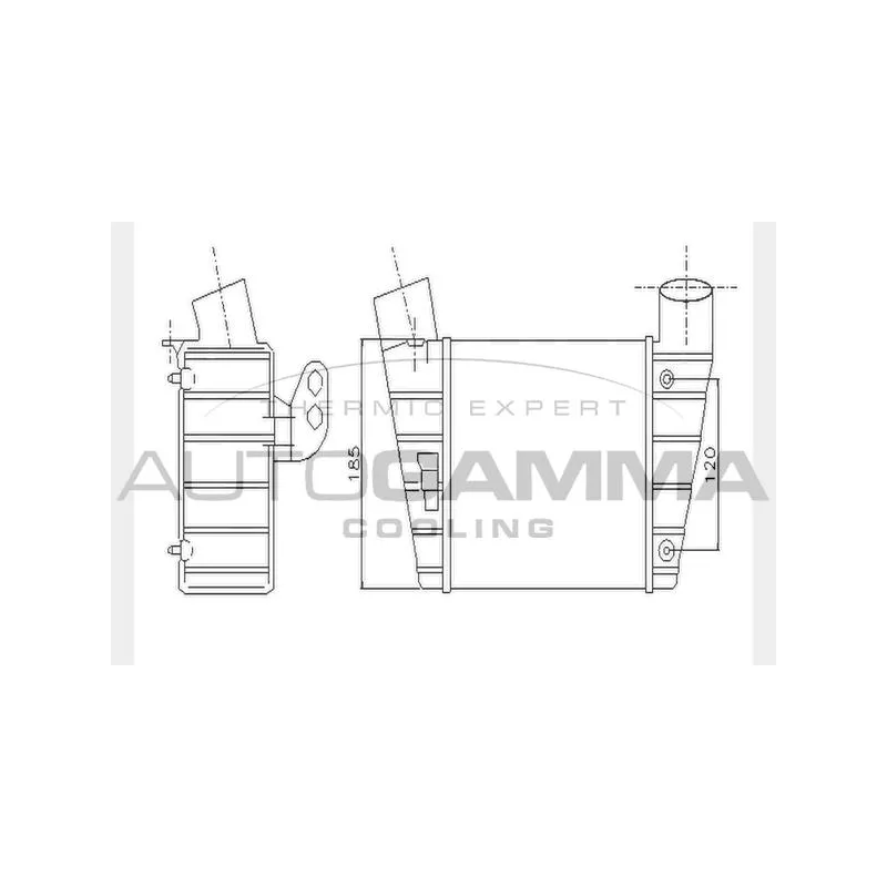 Intercooler, échangeur AUTOGAMMA 104431