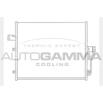 Condenseur, climatisation AUTOGAMMA 104440
