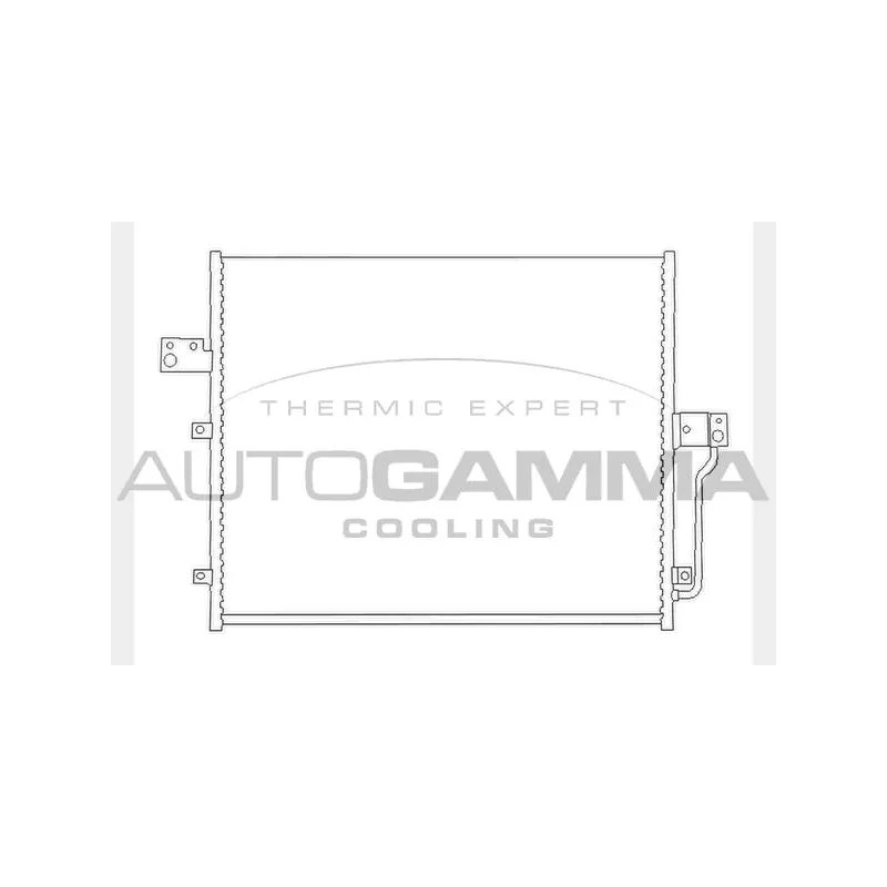 Condenseur, climatisation AUTOGAMMA 104440