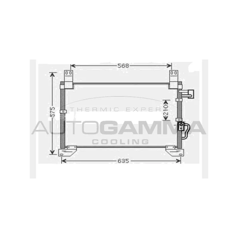 Condenseur, climatisation AUTOGAMMA 104441