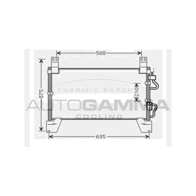 Condenseur, climatisation AUTOGAMMA 104442