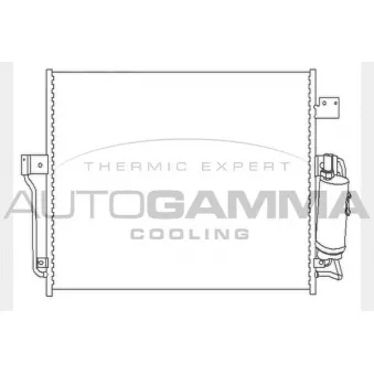 Condenseur, climatisation AUTOGAMMA 104443
