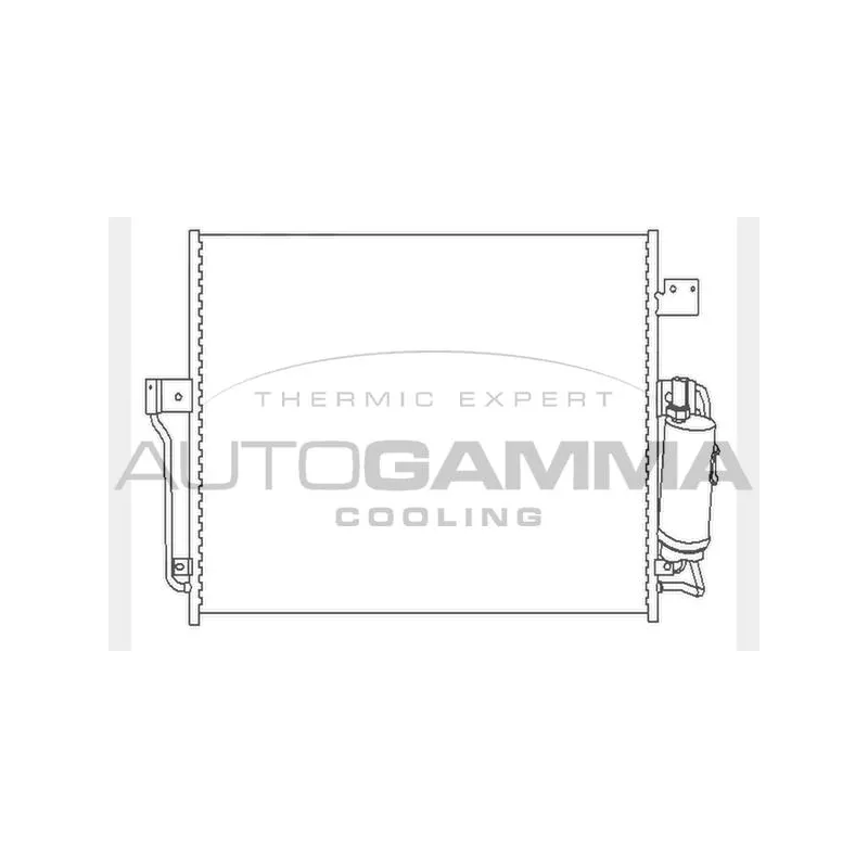 Condenseur, climatisation AUTOGAMMA 104443