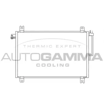 Condenseur, climatisation AUTOGAMMA 104444