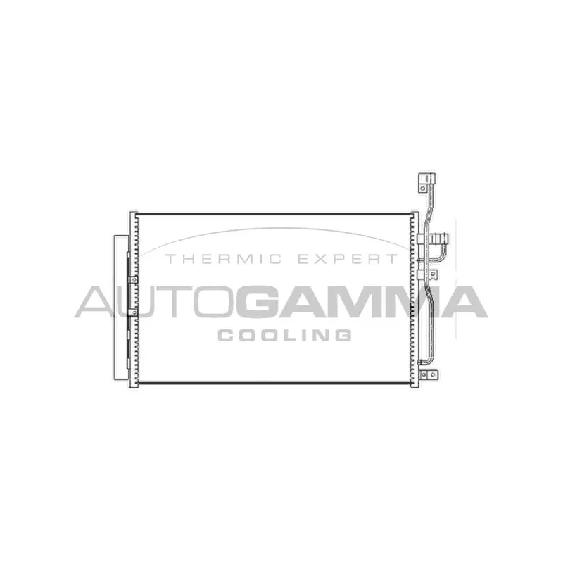 Condenseur, climatisation AUTOGAMMA 104449