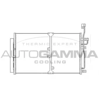 Condenseur, climatisation AUTOGAMMA 104450