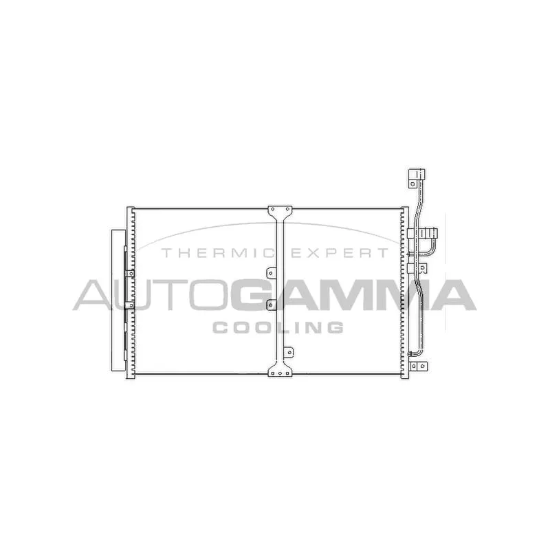 Condenseur, climatisation AUTOGAMMA 104450