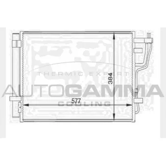 Condenseur, climatisation AUTOGAMMA 104455