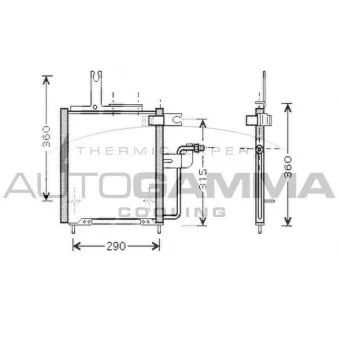 Condenseur, climatisation AUTOGAMMA