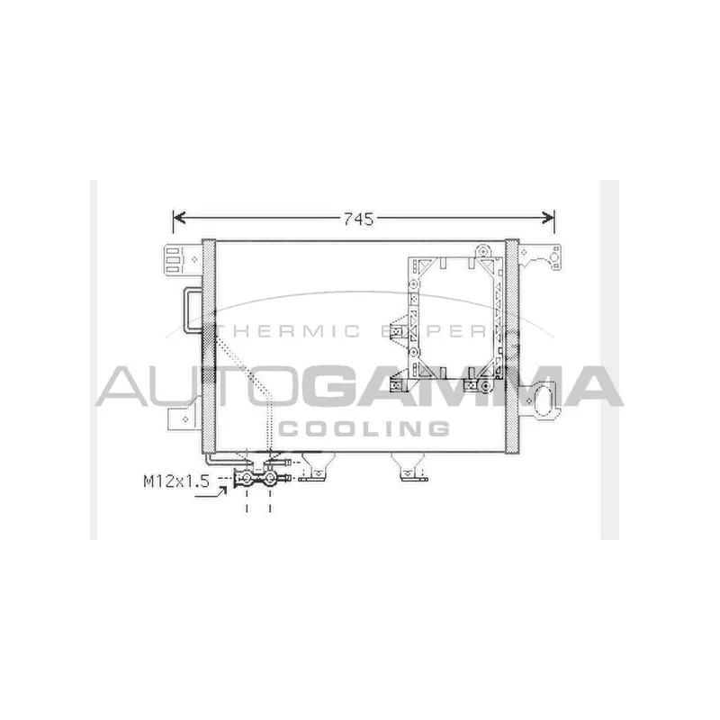 Condenseur, climatisation AUTOGAMMA 104458