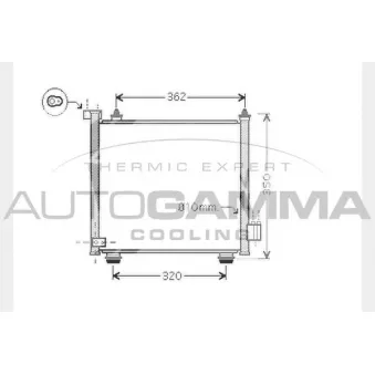 Condenseur, climatisation AUTOGAMMA