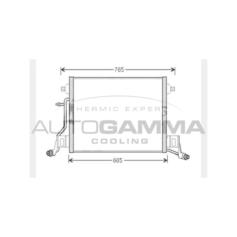 Condenseur, climatisation AUTOGAMMA 104464