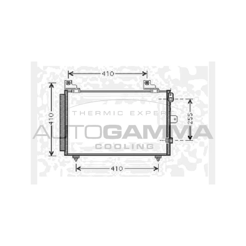 Condenseur, climatisation AUTOGAMMA 104466