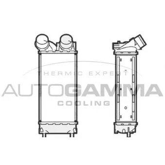 Intercooler, échangeur AUTOGAMMA 104470