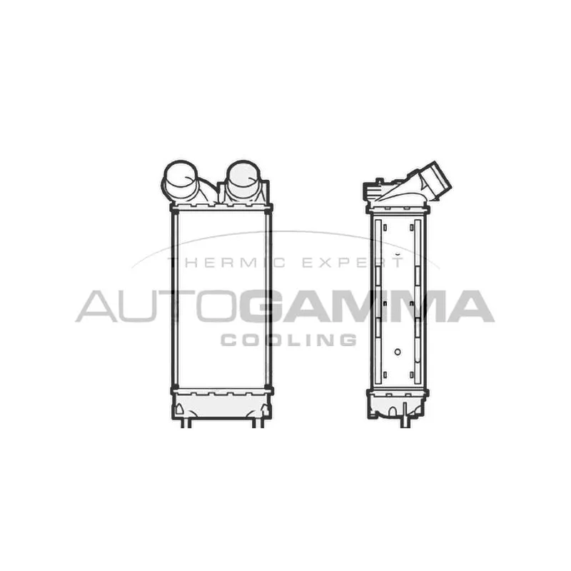 Intercooler, échangeur AUTOGAMMA 104470