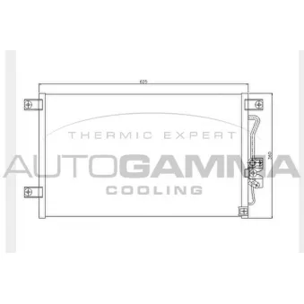 Condenseur, climatisation AUTOGAMMA 104478
