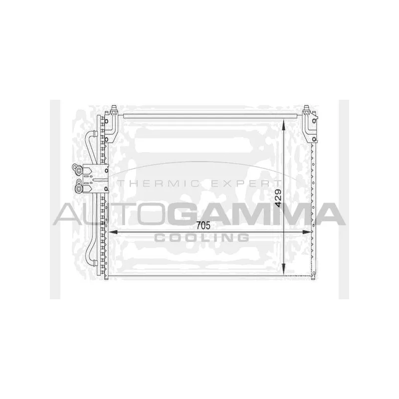 Condenseur, climatisation AUTOGAMMA 104479