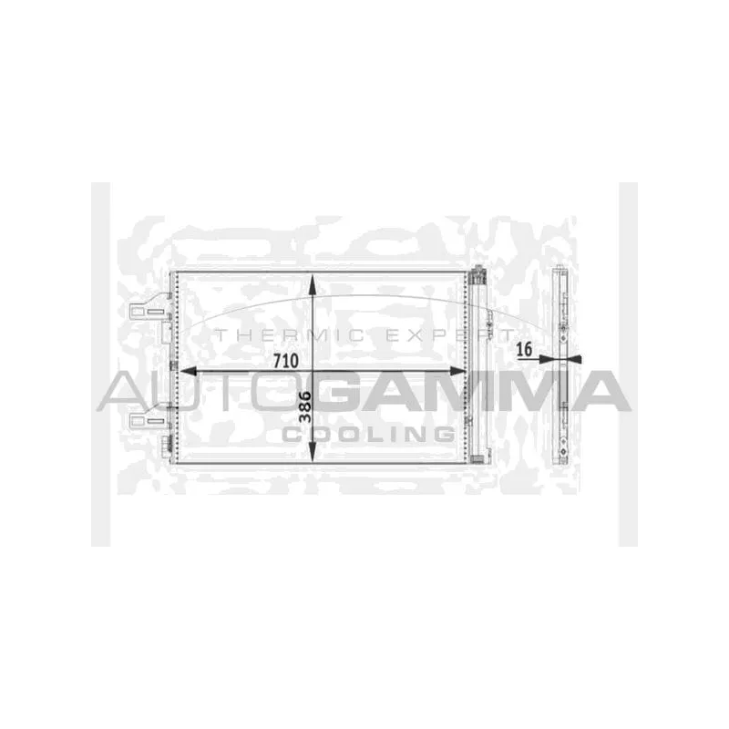 Condenseur, climatisation AUTOGAMMA 104480
