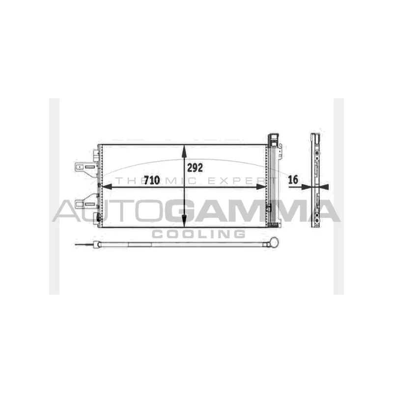 Condenseur, climatisation AUTOGAMMA 104481