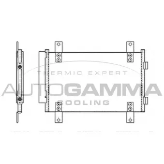 Condenseur, climatisation AUTOGAMMA 104482