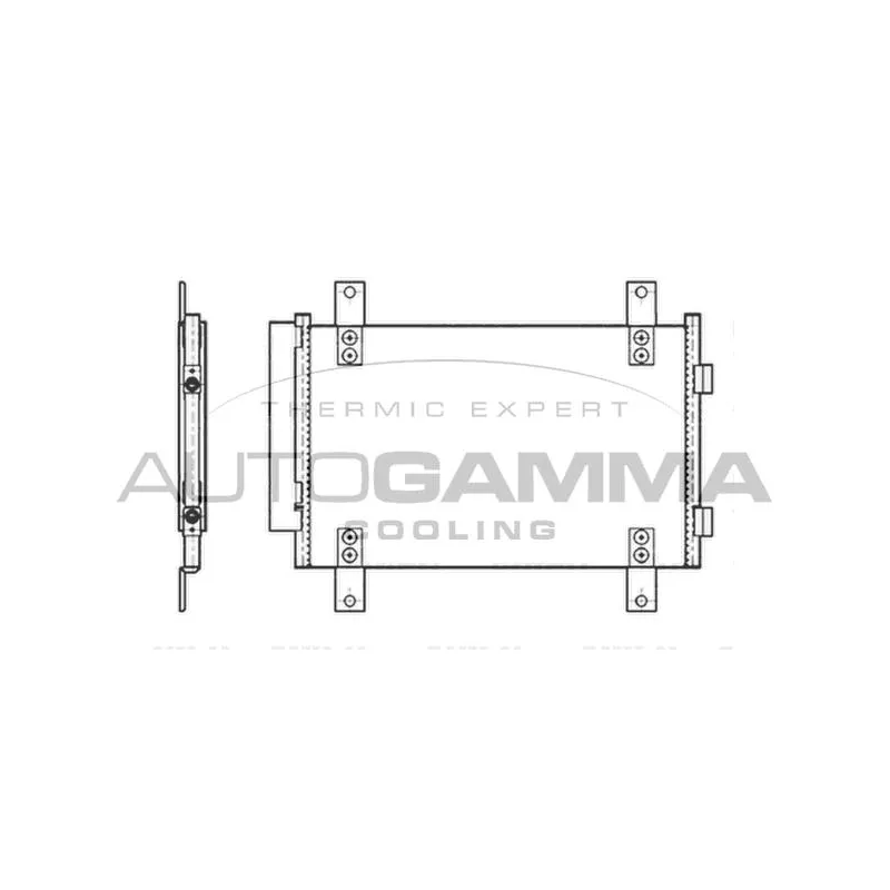 Condenseur, climatisation AUTOGAMMA 104482
