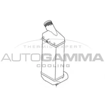 Intercooler, échangeur AUTOGAMMA 104484